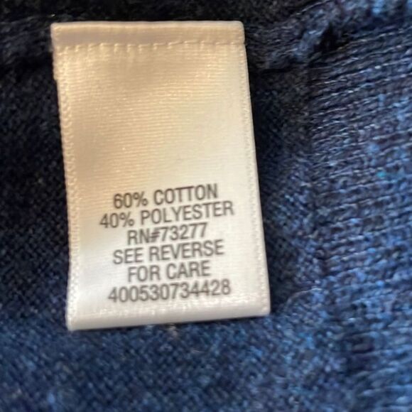 Sonoma Blue Long Sleeves Straight Hemline V-Neck Pullover Sweater Size XL - Picture 5 of 6